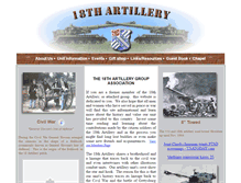Tablet Screenshot of 18th-artillery.com